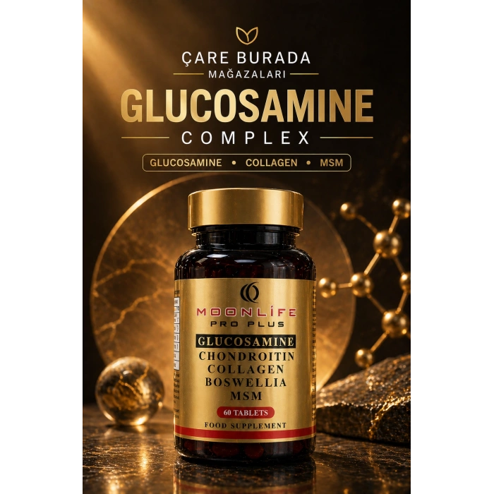 Moonlife - Glukozamin, Kondroitin, Sülfat Kapsül 60 Adet (Glukozamin & MSM & Kolajen & Akgünlük & Kondroitin)