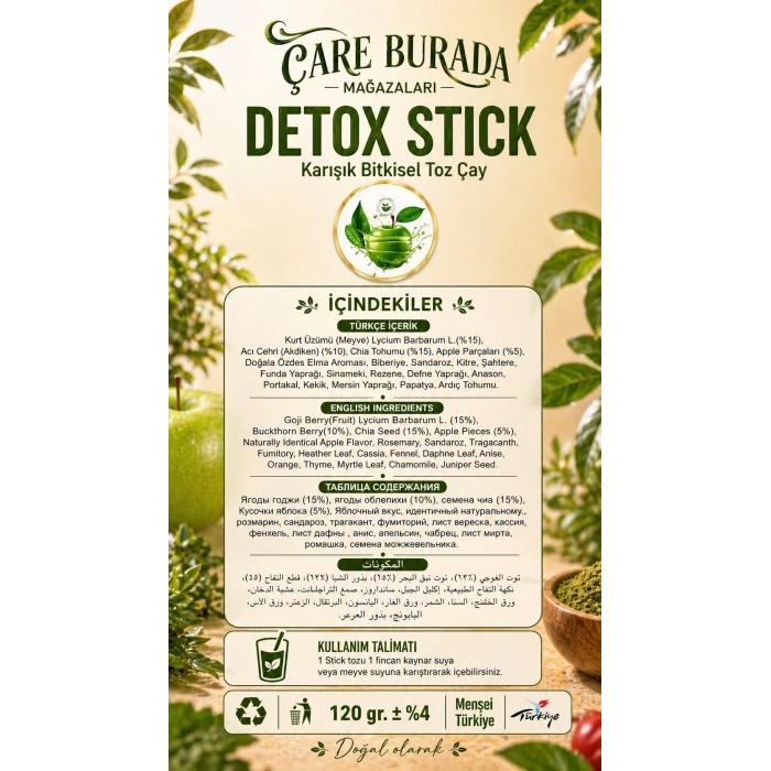 Dr. Bronos - DETOX 30lu Stick Çay