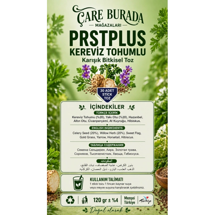 Dr. Bronos - PERSTPLUS 30lu Stick Çay (Kereviz Tohumlu)