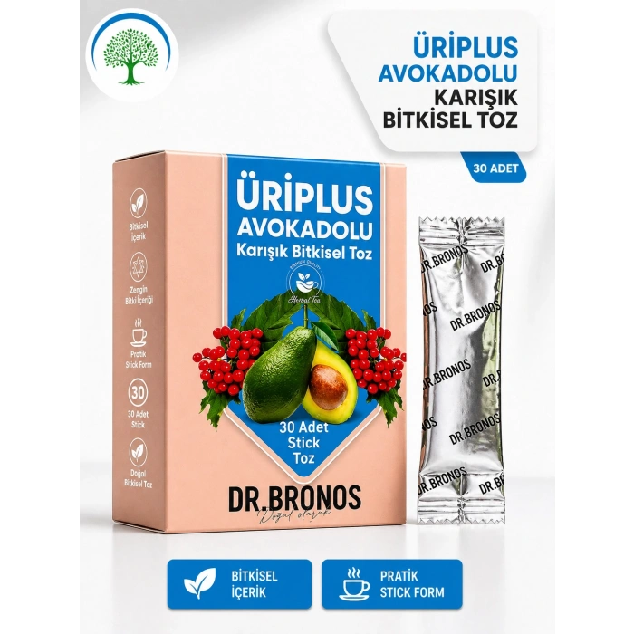 ÇareBurada | Dr. Bronos ÜRİPlus Avokadolu Karışık Bitkisel Toz 30 Stick