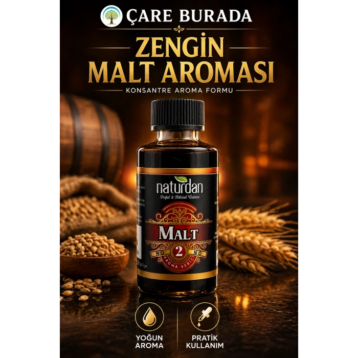 ÇareBurada Malt 2 Aroması Yoğun Formül Aroma Verici 50 ml