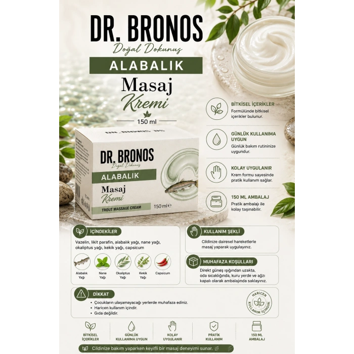 Dr. Bronos - Alabalık Masaj Kremi 150 Ml