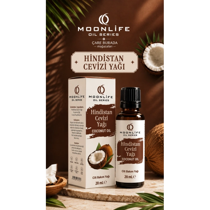 Moonlife - Hindistan Cevizi Yağı 20 Ml