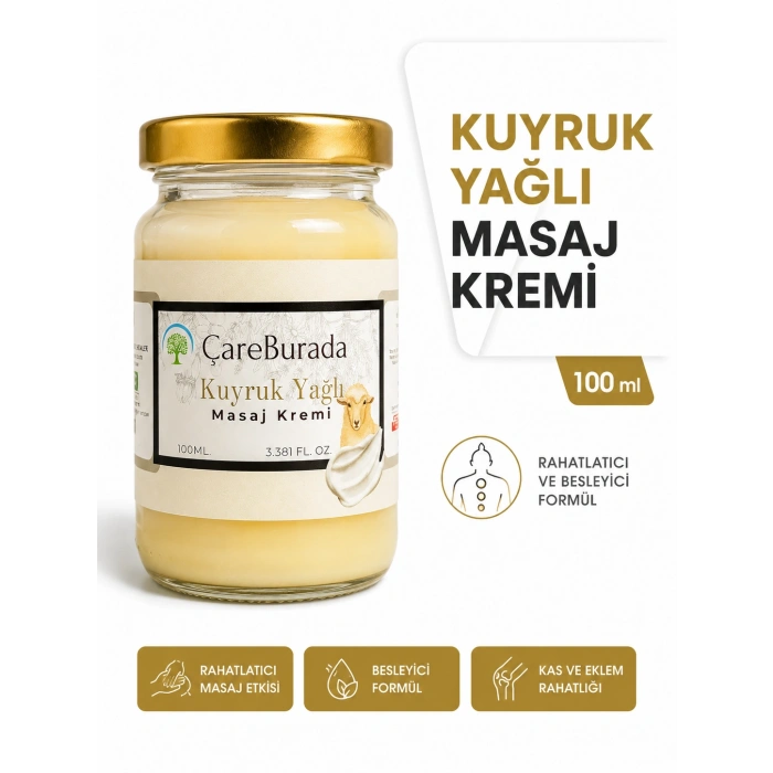 ÇareBurada Kuyruk Yağlı Masaj Kremi 100 ml.