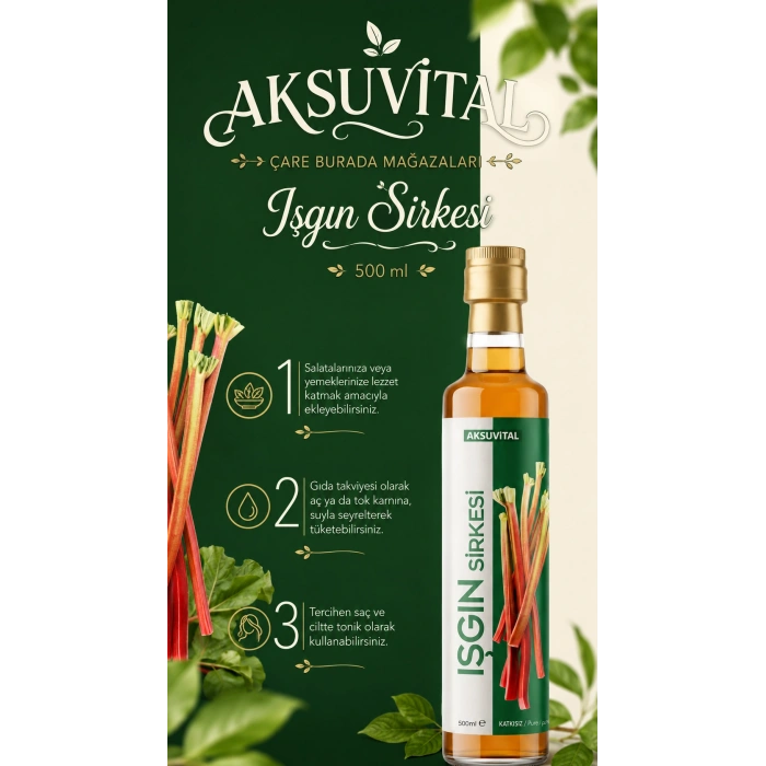 Işgın Kökü Sirkesi 500 Ml