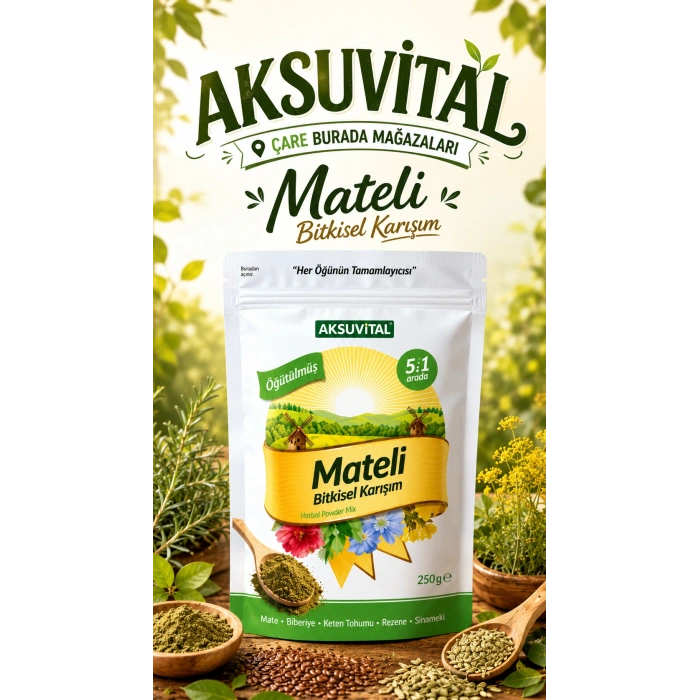 Öğütülmüş Mateli Bitkisel Karışım Toz 250 Gr (Biberi