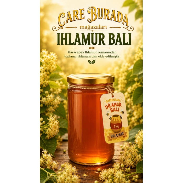 Çare Burada - Ihlamur Balı 1 Kg (Karacabey Ihlamur Ormanı)
