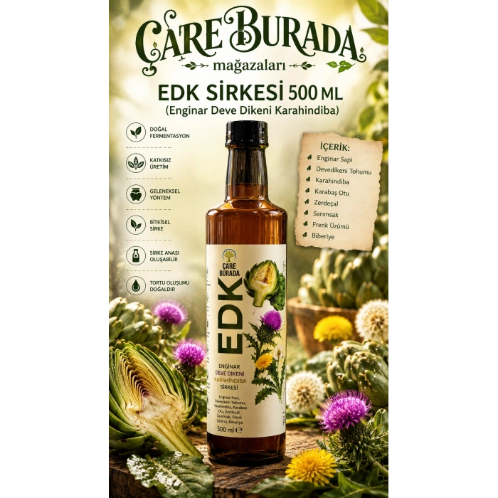 EDK Set (EDK Sirke & Enginar & Devedikeni & Karahindiba & Kolin Ekstraktı)