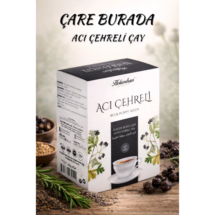 Acı Çehreli Karışık Bitki Çayı (45li Süzen Poşet)