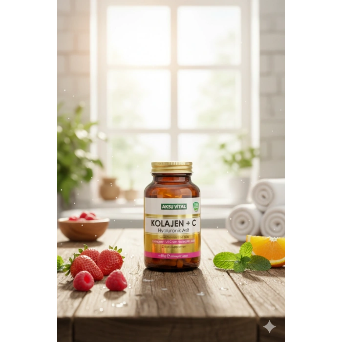 Aksu Vital Aksuvital Kolajen + C Vitamini & Hyaluronik Asit 90 Tablet