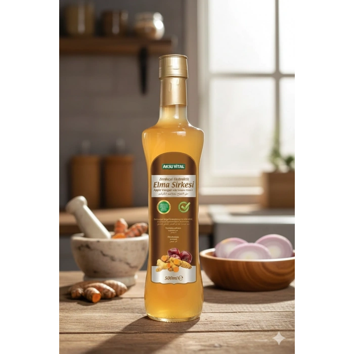 Aksu Vital Zerdeçal Ekstraktlı Elma Sirkesi