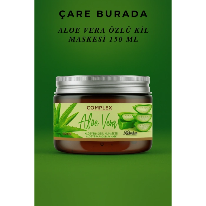 Aloevera Özlü Yüz Kil Maskesi 150 Ml