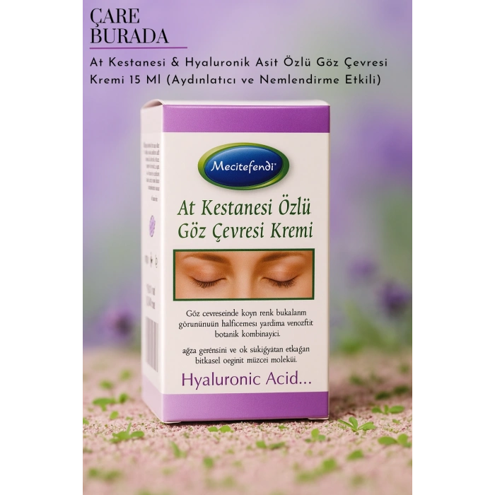 At Kestanesi & Hyaluronik Asit Özlü Göz Çevresi Kremi 15 Ml (Aydınlatıcı ve Nemlendirme Etkili)