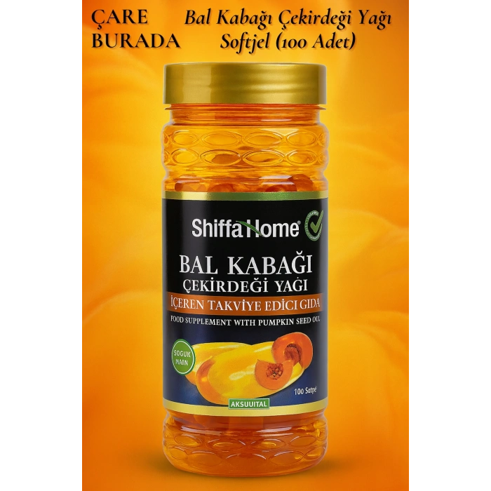 Bal Kabağı Çekirdeği Yağı Softjel (100 Softjel)
