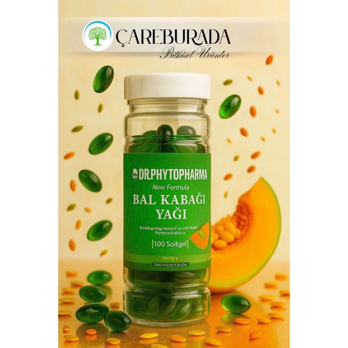 Bal Kabağı Yağı Kapsülü 100Softjel 1150Mg