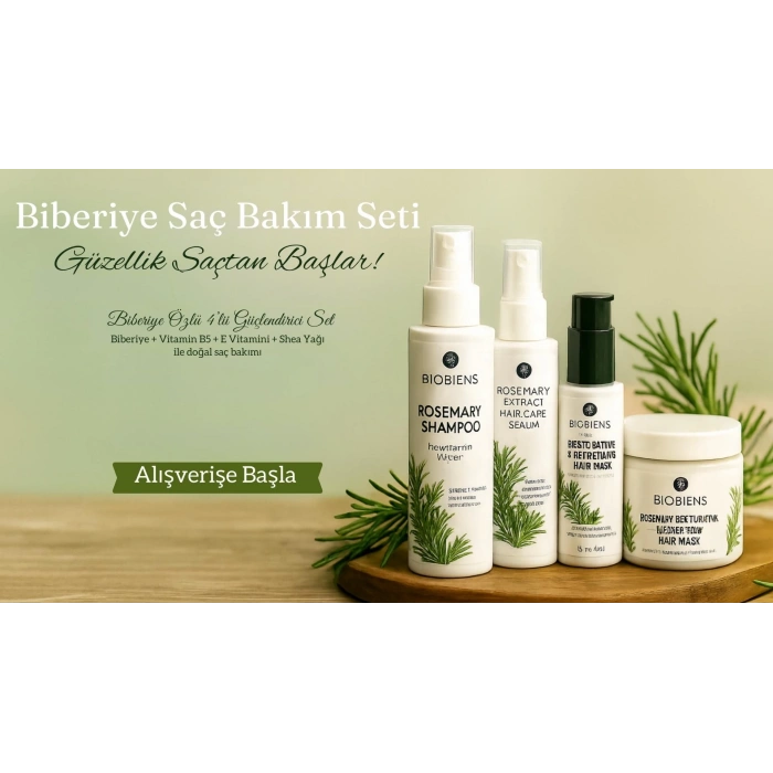 Biberiye Saç Bakım Seti