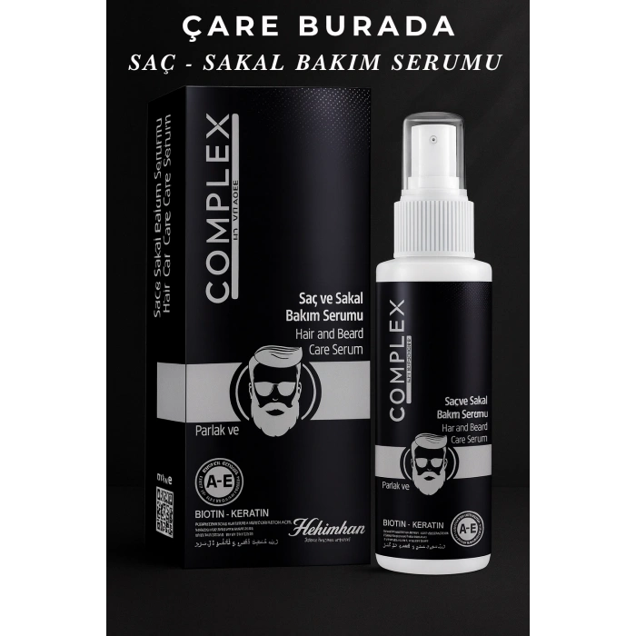 Biotin & Keratin Saç Ve Sakal Bakım Serumu 125 Ml (Parlak & Gür)