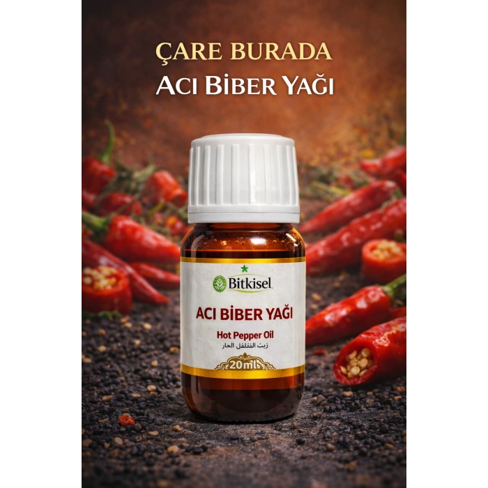 Bitkisel Acı Biber Yağı 20 Ml