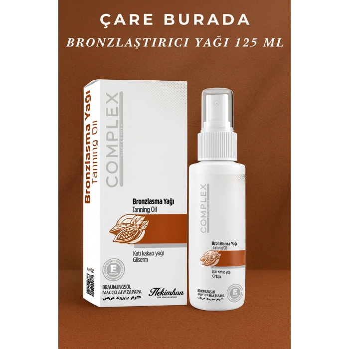 Bronzlaştırıcı Yağı 125 Ml (Katı Kakao Yağı & Gliserin)
