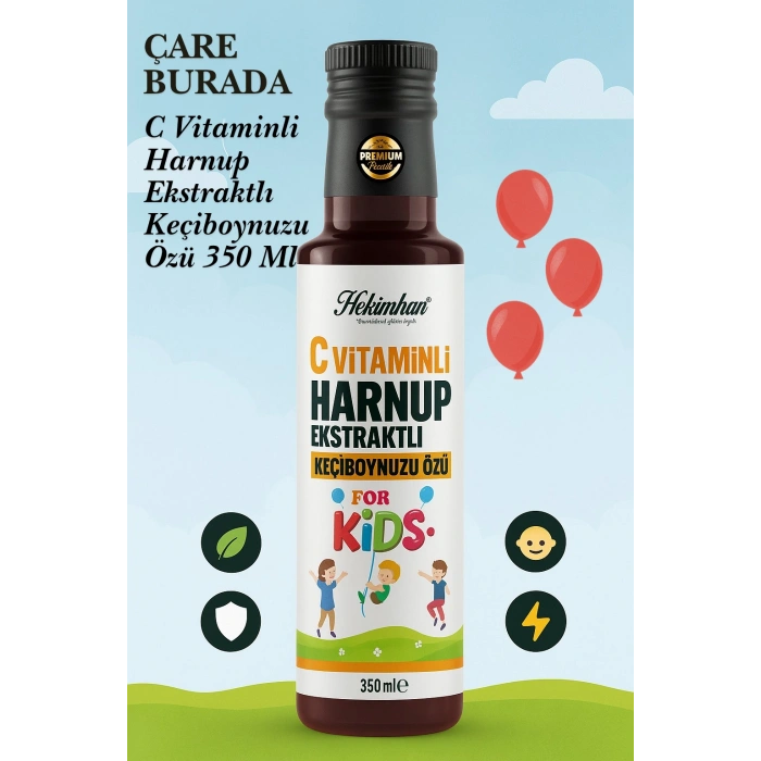 C Vitaminli Harnuplu Keçiboynuzu Özü 350 Gr (Çocuklar İçin) (6 Adet)
