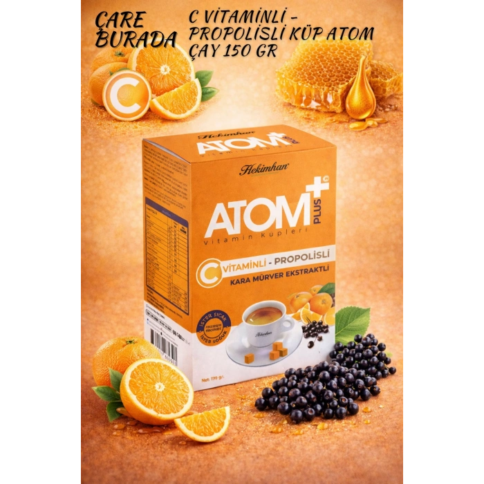 C Vitaminli & Propolisli Atom Küp Çayı 150 Gr (× 3 ADET)