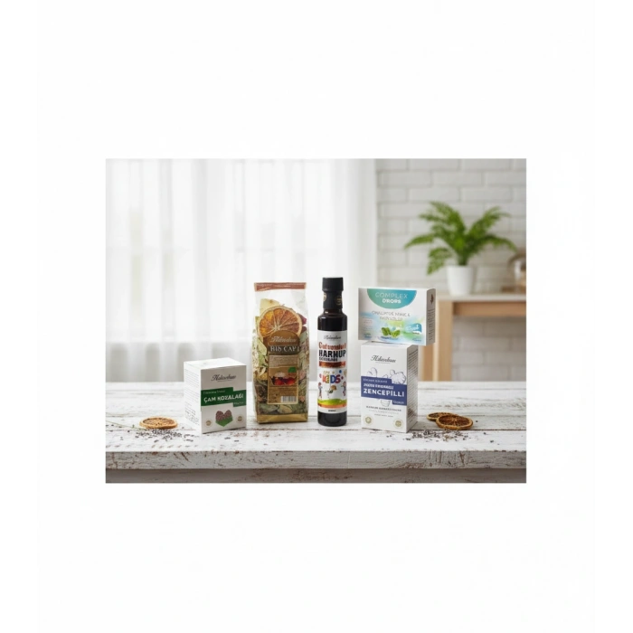 Çam Kozalağı+kış Çayı+c Vitaminli Harnup Pekmez+andiz Pekmezli Zencefilli Mcn+hediye Drops