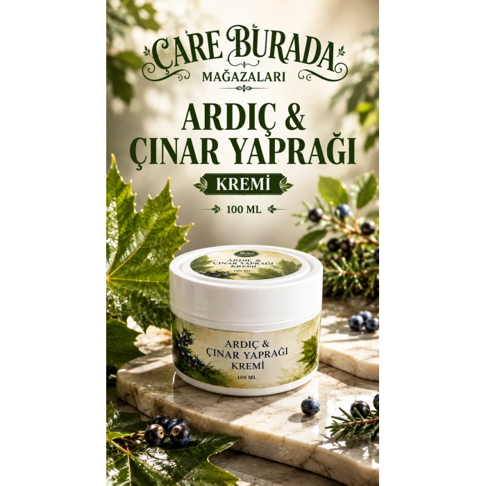 Çare Burada - Ardıç ve Çınar Yaprağı Masaj Kremi 100 Ml