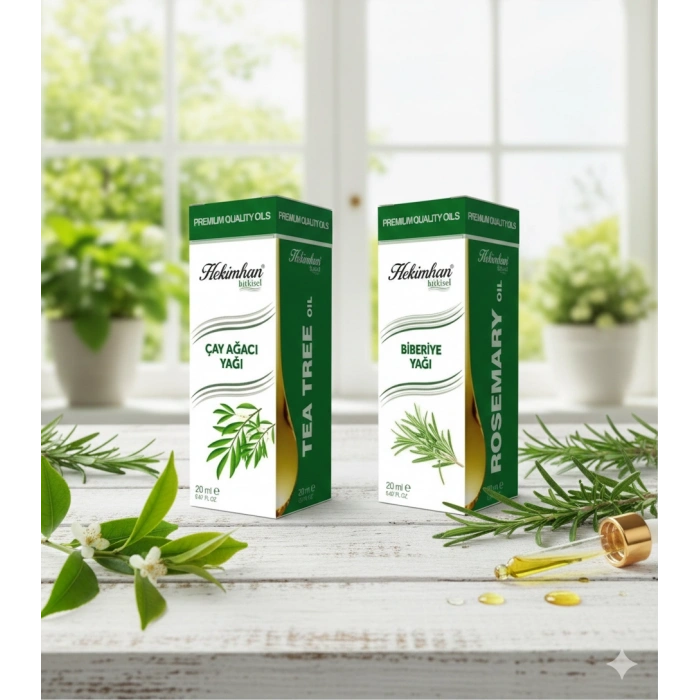 Çare Burada Çay Ağacı Yağı 20 ml ve Biberiye Yağı 20 ml