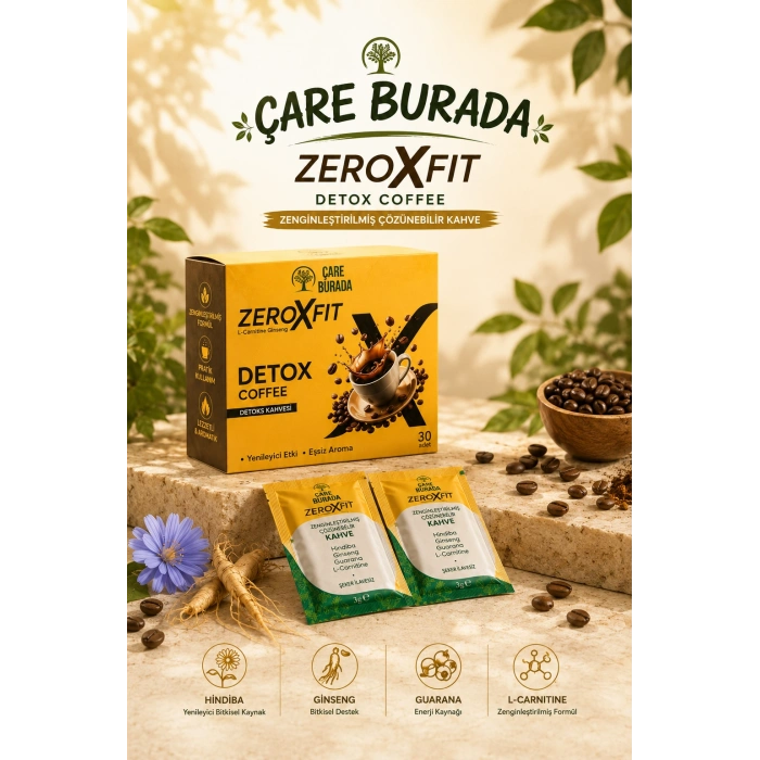 ÇareBurada - Fit & Detoks Seti (Hindiba Kahvesi 150 Gr & Detoks Kahve 30 Şase)