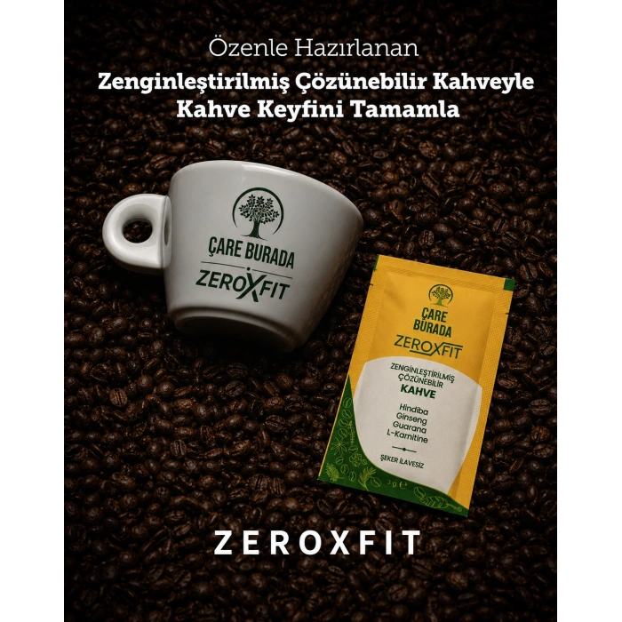 Çare Burada Zeroxfit Detox Coffee 60 Adet (2 Kutu) + 150 Gr Bitkisel Çay Hediyeli Avantaj Seti