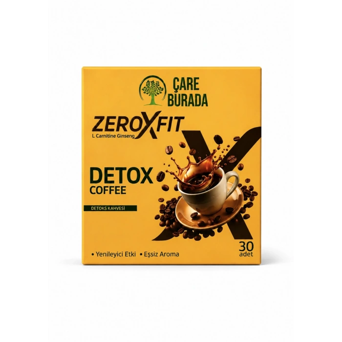 Çare Burada Zeroxfit Detox Coffee 60 Adet (2 Kutu) + 150 Gr Bitkisel Çay Hediyeli Avantaj Seti