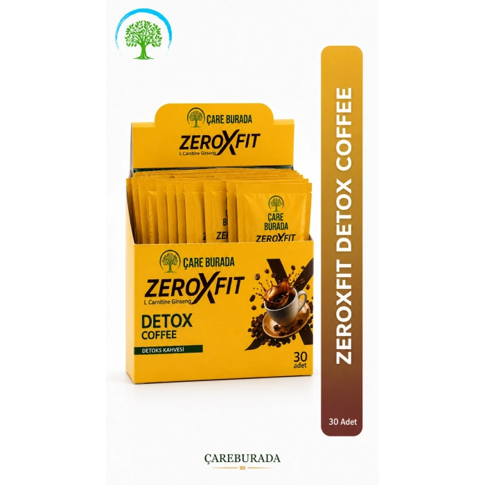 Çare Burada Zeroxfit Detox Coffee 60 Adet (2 Kutu) + 150 Gr Bitkisel Çay Hediyeli Avantaj Seti