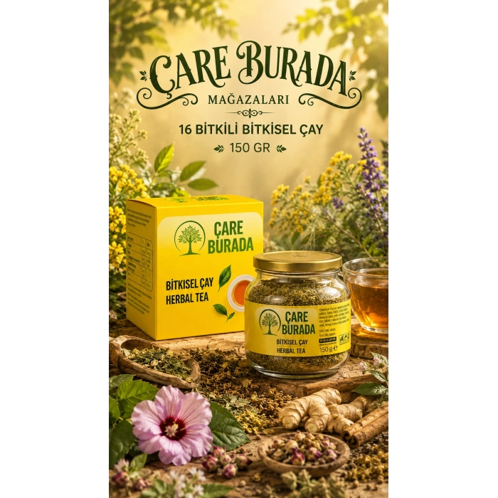 ÇareBurada - 16 Bitkili Bitkisel Çay 150 gr