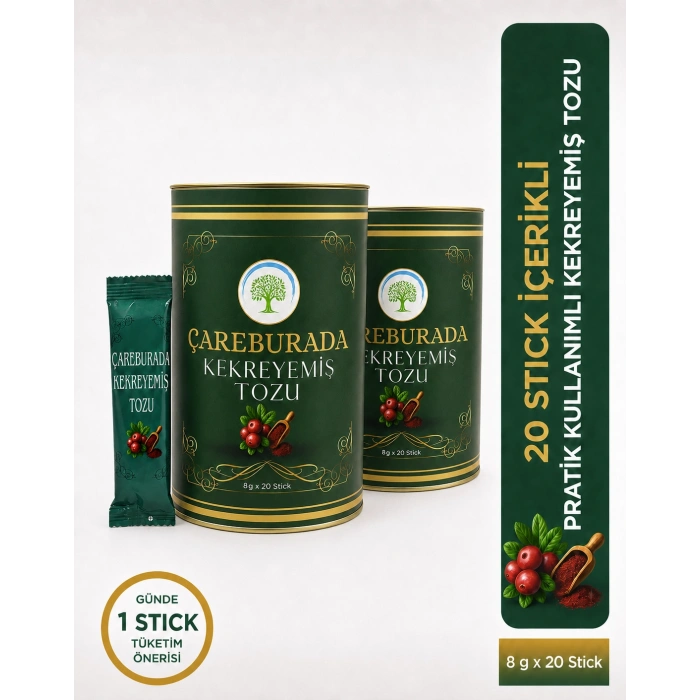 ÇareBurada 2 Adet Kekreyemiş Tozu 8g x 20 Stick