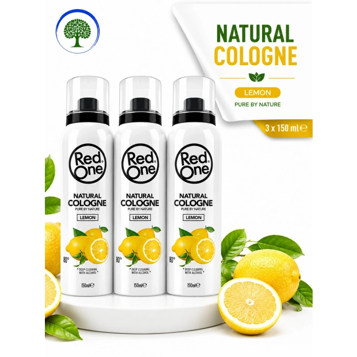 ÇareBurada 3 Adet Red One Kolonya 150 ml | Limonlu Sprey Kolonya