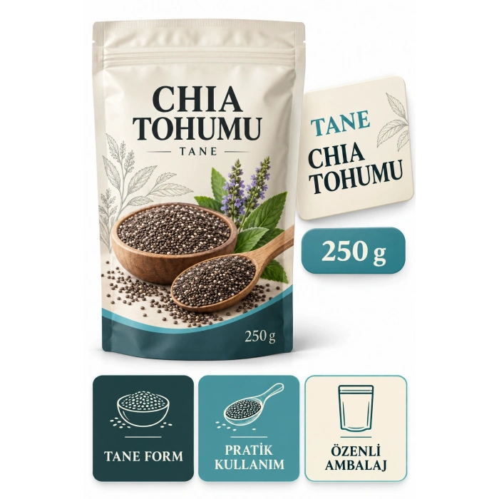 ÇareBurada Chia Tohumu 250 gr - Tane Form Doypack Paket