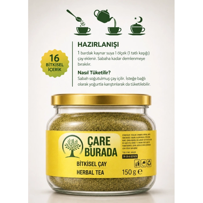 ÇareBurada Form Bitki Çayı 150 g | 16 Bitki Harman Çayı