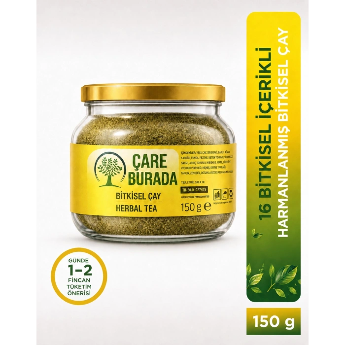 ÇareBurada Form Bitki Çayı 150 g | 16 Bitki Harman Çayı