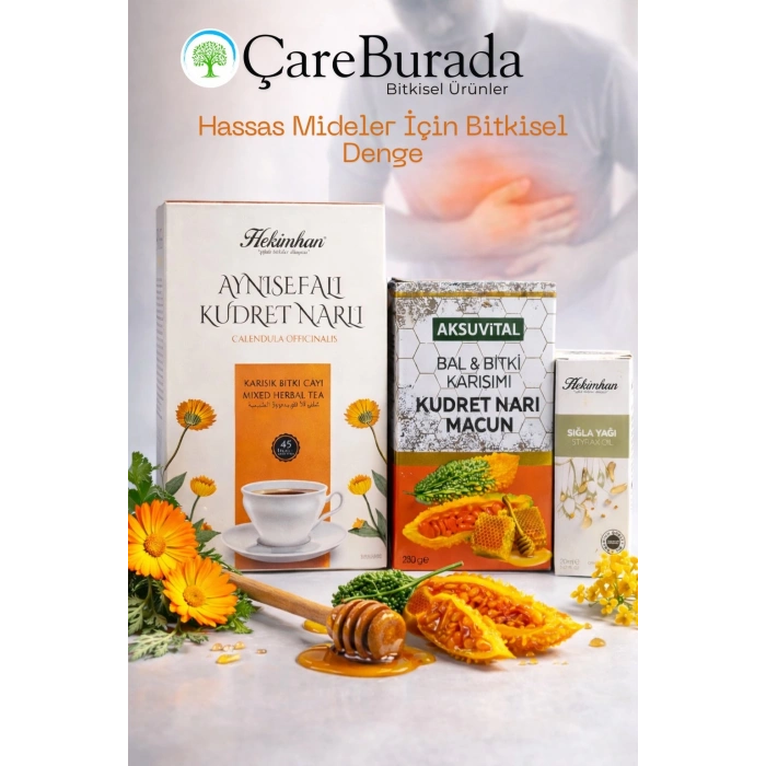 ÇareBurada Hassas Mideler İçin Bitkisel Destek Seti