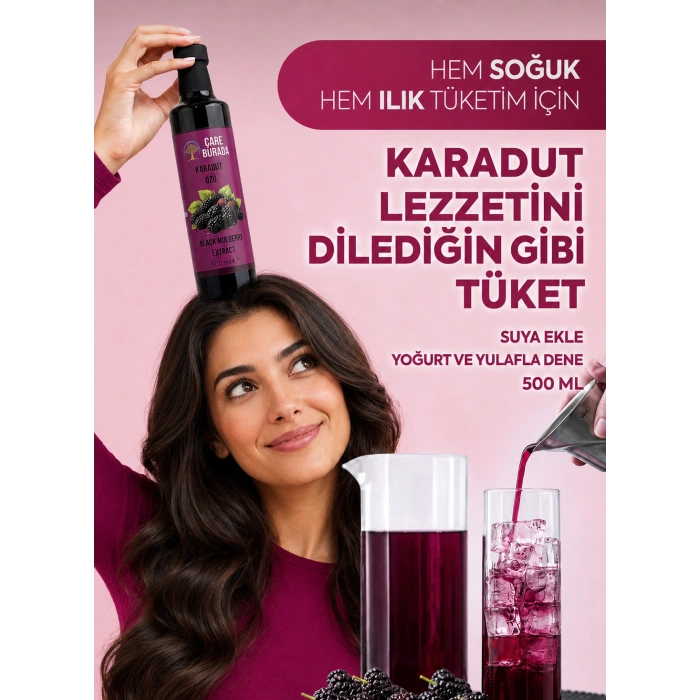 ÇareBurada Karadut Özü 500 ml