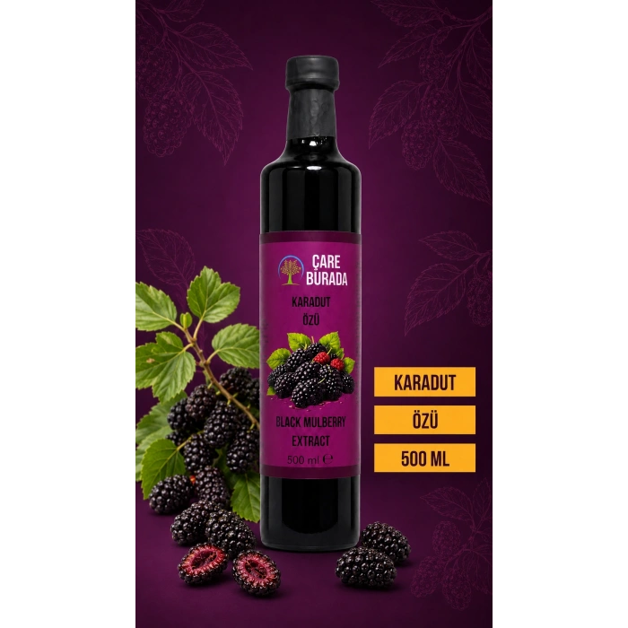 ÇareBurada Karadut Özü 500 ml | Yoğun Karadut Lezzeti