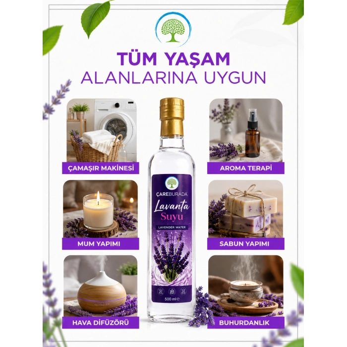 ÇareBurada Lavanta Suyu 500 ml | Lavender Water