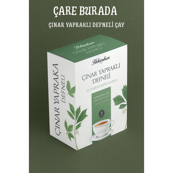 Çınar Yapraklı & Defneli Çay 45li Süzen Poşet