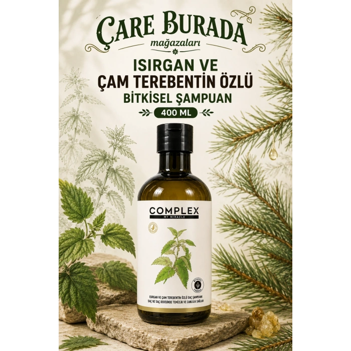 Complex Isırgan ve Çam Terebentin Özlü Bitkisel Şampuan 400 Ml
