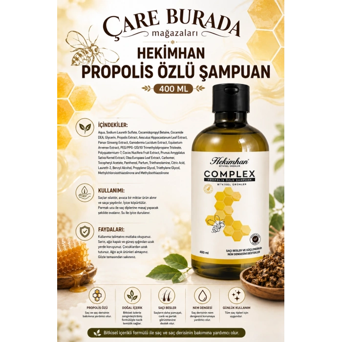 Complex Propolis Özlü Şampuan 400 Ml