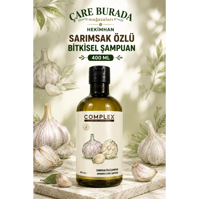 Complex Sarımsak Özlü Bitkisel Şampuan 400 Ml