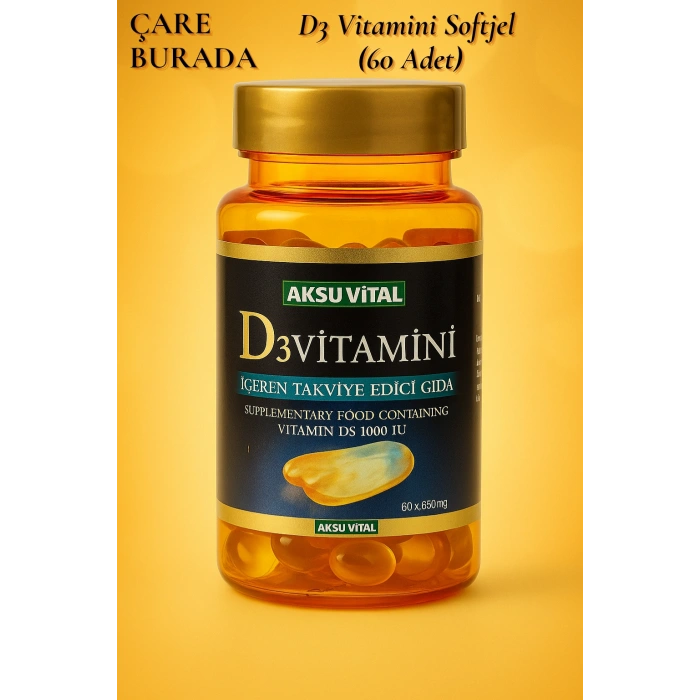 D3 Vitamini Softjel 650 mg (60 Adet)