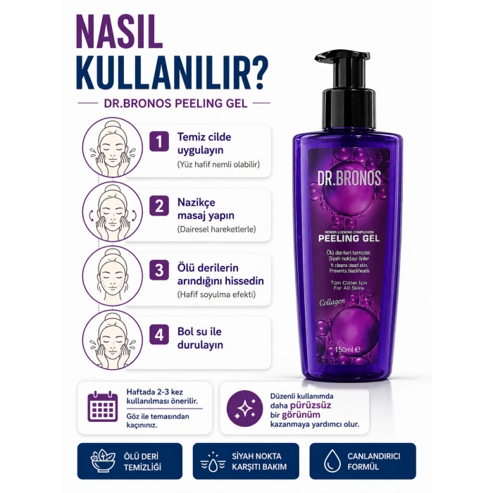 DR.BRONOS Collagen Peeling Jel 150 ml