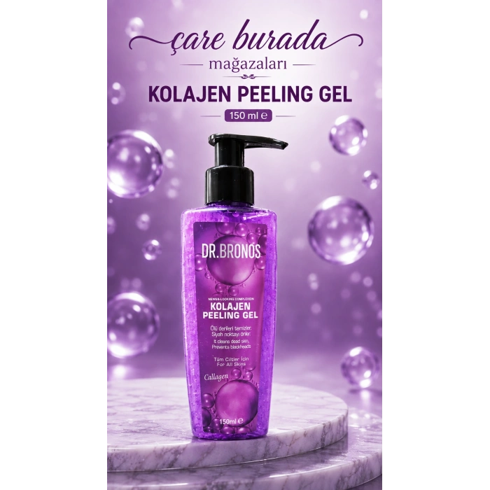 DR.BRONOS Collagen Peeling Jel 150 ml + Bıobıens Kolajen Sabun