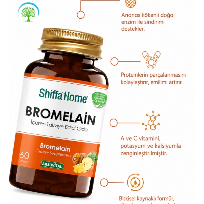 Dr. Bronos Kekre Mix 250 ml & ShiffaHome Bromelain 60 Kapsül İkili Set